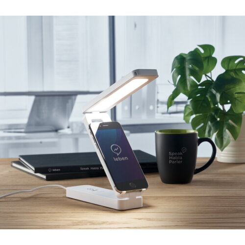 ESPURINA Lamp en draadloze oplader 10W wit