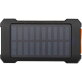 Altair robuuste powerbank op zonne-energie van 5000 mAh 10 W met ingebouwde zaklamp van gerecycled plastic