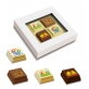 Paasbonbons met logo, 4 stuks