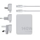 Xtorm XVC2140 GaN Ultra reislader van 140 W met USB-C PD kabel 240 W