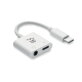 KOENET ABS-aansluiting audiosplitter type Wit