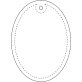 RFX™ ovale reflecterende pvc hanger