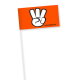 Papieren vlaggetje 11,5 x 24 cm, 150 g/m&sup2;