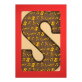 Chocoladeletter S 175 gram - all over ontwerp