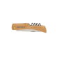 FSC® houten mes met flesopener bruin