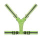 ROUNDVISIBLE Reflecterende riem met LED neon groen