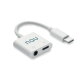 KOENET ABS-aansluiting audiosplitter type Wit