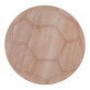 Beukenhouten serveerplank voetbal &oslash;26 cm