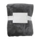 Flanellen fleece (280 gr/m²) deken Sean grijs