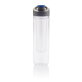 Waterfles met infuser 80cl, blauw bedrukken