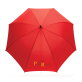 Impact AWARE™ RPET 190T auto open bamboe paraplu ø 103 cm, rood