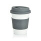PLA Coffee cup, wit/grijs bedrukken