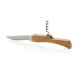 FSC® houten mes met flesopener bruin